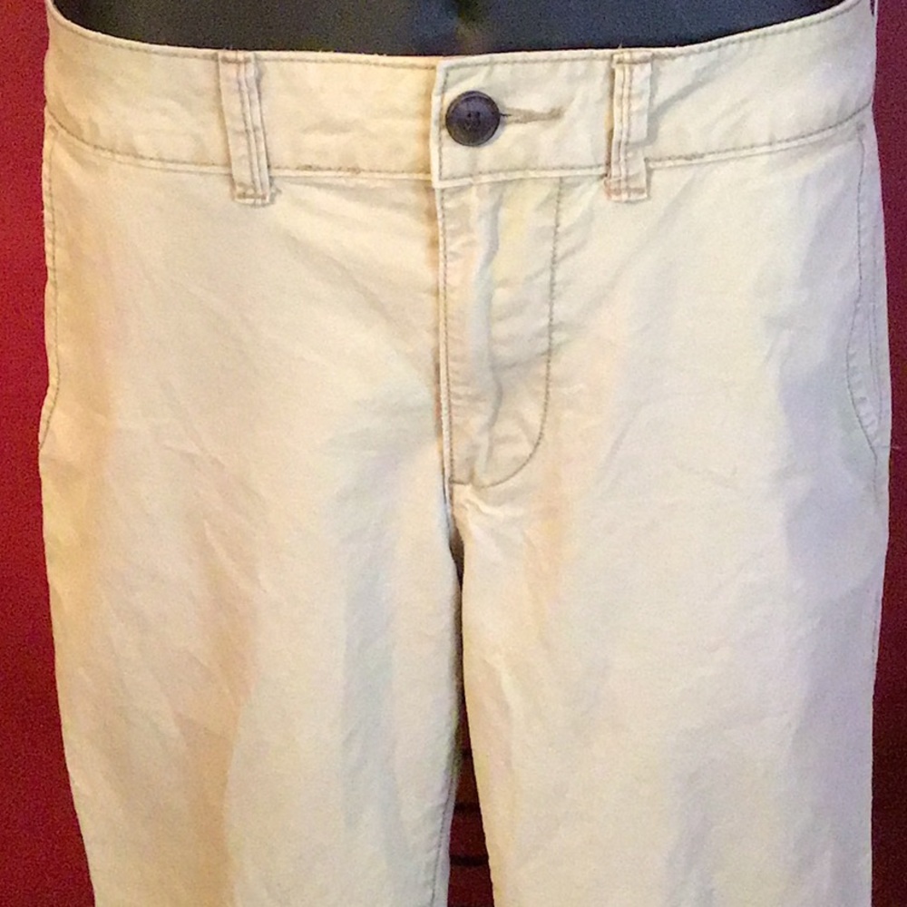 AEROPOSTALE SLIM STRAIGHT KHAKI PANTS SIZE 33/32 - Picture 2 of 4